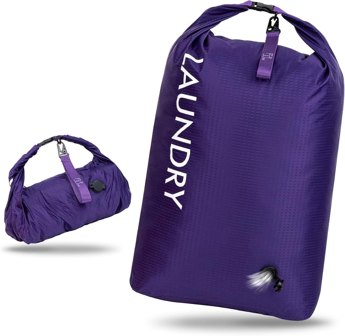Ruimtebesparende Waszak voor Reizen, Waterdichte Opbergtas voor Vuile Kleding, Geurvrije Organizer voor Zwemkleding, Yoga en Kamperen — afbeelding 1