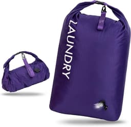 Ruimtebesparende Waszak voor Reizen, Waterdichte Opbergtas voor Vuile Kleding, Geurvrije Organizer voor Zwemkleding, Yoga en Kamperen — thumbnail 1