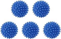 Set van 5 herbruikbare pvc-droogballen – versnelt het drogen van je wasgoed en verminder kreukels van kleding met deze praktische wasballen voor wasmachine en droger — thumbnail 1
