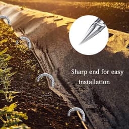 Grondankers - Tuin nietjes Staal - Planten Steunen - Gegalvaniseerd Staal - 30 cm - Zilver — thumbnail 4