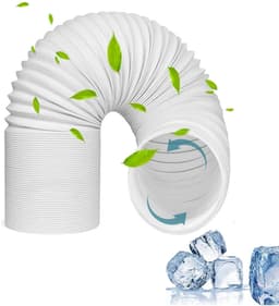 Draagbare airconditioner flexibele slang - Uitlaatslang Draagbaar - Lengte 2m - Luchtafvoerslang - Flexibele Slang - Afvoerslang Airco Universele - Vervangende Buis - Diameter 13cm - Eenvoudig te Installeren — thumbnail 1