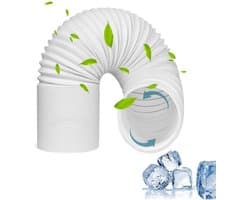 Draagbare airconditioner flexibele slang - Uitlaatslang Draagbaar - Lengte 2m - Luchtafvoerslang - Flexibele Slang - Afvoerslang Airco Universele - Vervangende Buis - Diameter 13cm - Eenvoudig te Installeren