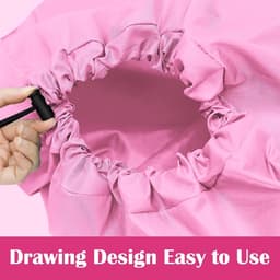 Dailygoods- Reiswaszak Groot - 2 Stuks - Opvouwbaar - Trekkoord - Waszakken voor Vuile Was - 61x92 cm - Scheurbestendig Nylon - Waszak — thumbnail 4