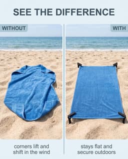 Strandhanddoek Klemmen - Windbestendig - Voor Picknick en Kamperen — thumbnail 5