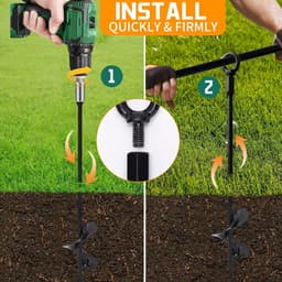 Grondankers 4 stuks - Zwart - Windproof campingtent bevestiging - Eenvoudige installatie in 10 seconden - ShopVlot — thumbnail 3