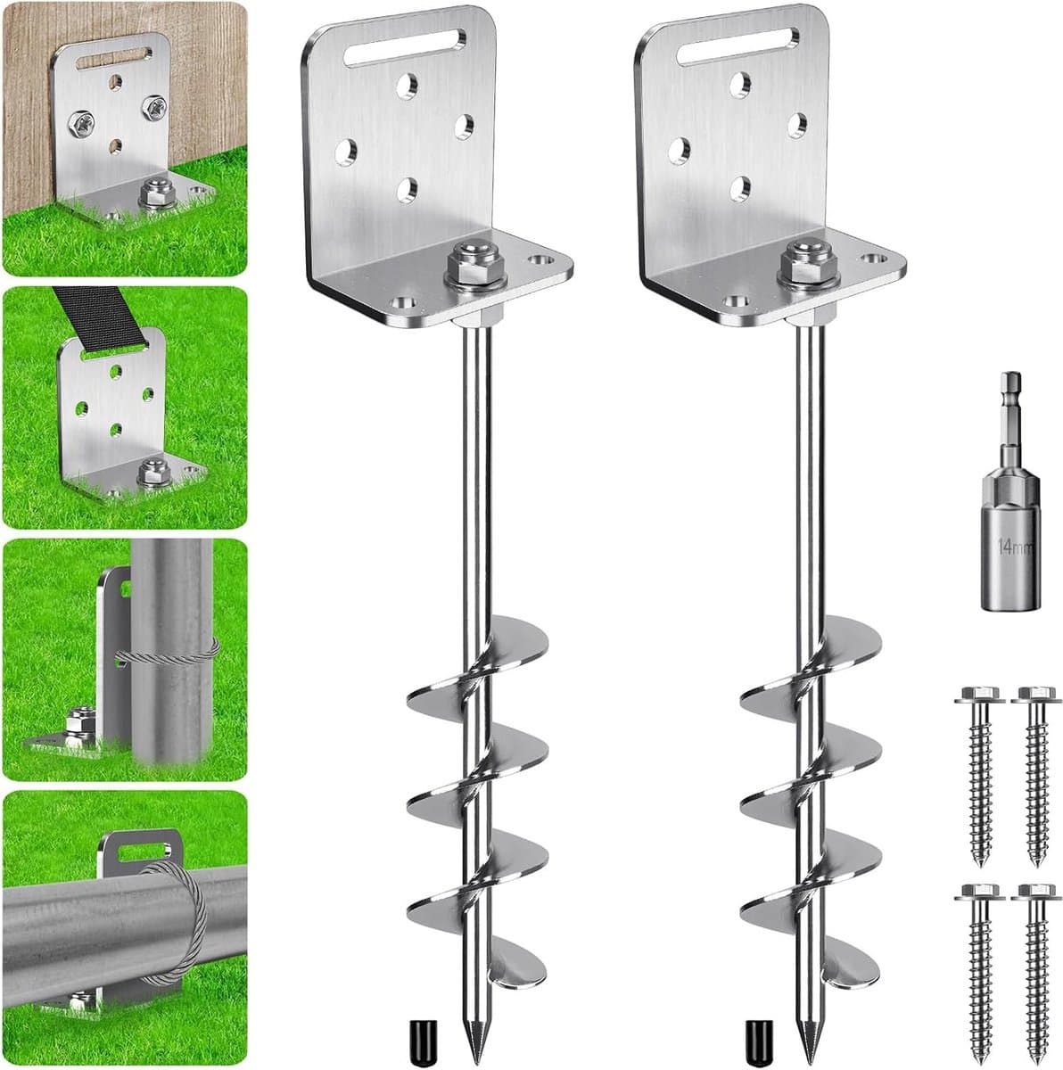 Tentpennen Heavy Duty 51cm - Metaal - Sterke grondankers - Ideaal voor camping - ShopVlot — afbeelding 1
