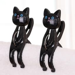 Towel clips 4 stuks - schattige katten design - stevig en kleurrijk - ideaal voor het strand - ShopVlot — thumbnail 5