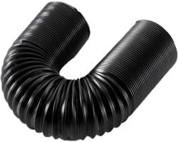 Flexibele airconditioningslang met een diameter van 150 mm, geschikt voor airconditioners, afzuigkappen, wasdrogers en luchtontvochtigers,Zwart 0,5 m