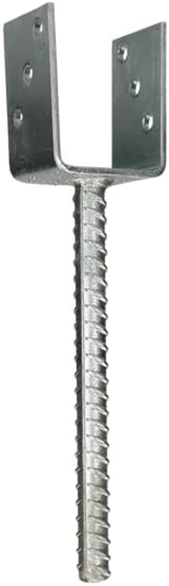 Instortanker Palen - U-anker Beton - Stevig Verankeren - Vuurverzinkt Staal - 9 x 9 cm - Natuurlijk — afbeelding 1