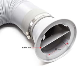 PromoHome Flexibele afvoerslang voor airconditioning 0,7-1,7 m - 116 mm diameter - uitlaatslang voor airco, droger en afzuigkap — thumbnail 4
