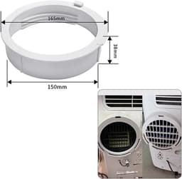 Générique 150 mm draagbare Air Conditioning Exhaust Duct Interface Pipe Connector Air Conditioner Accessoires Raam Adapter (A 15 cm) — thumbnail 3