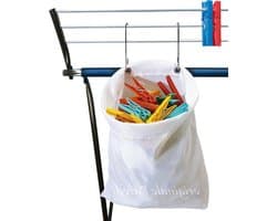 Klemmenhanger - Waslijn Accessoire - Kleding Drogen - Hangsysteem - 27 x 30 cm - Diverse kleuren