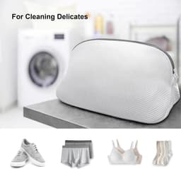 Thijox - 2 Stuks Waszak voor Schoenen in Wasmachine, Herbruikbaar Wasnet met Ritssluiting voor Sneakers, Beha, Sokken, Wasgoed en Reizen - 100% Polyes — thumbnail 4