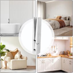 Houten Wasknijpers - Handdoek Clips - Handdoeken Ophangen - Gigantisch Formaat - 30 cm - Hout — thumbnail 5