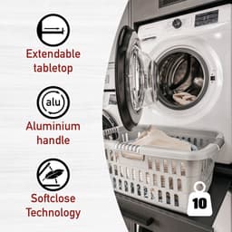 Interlink Lifestyle Studio Flow Wasruimtecombinatie Bundel 15 - Antraciet - 201 x 68 x 208 cm - Complete wasruimte met opbergkasten — thumbnail 2
