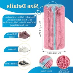 Schoenwaszak voor Wasmachine, Ideaal voor Sneakers en Sportschoenen, Verkrijgbaar in Meerdere Kleuren, Duurzaam en Handig met Rits — thumbnail 5