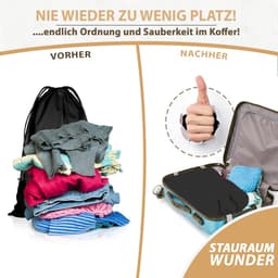 Waszakken - 100% Katoen - Extra Grote Afmetingen - Duurzaam en Ademend - Voor Kleding en Opberging — thumbnail 5