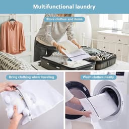 Waszakken Set - Polyester - Versterkte Ritssluiting - Duurzaam Honingraatgaas - Voor Delicate Kleding — thumbnail 5