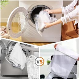 Wasnetten - Polyester - Bescherming voor Delicate Kleding - Duurzaam en Herbruikbaar - Voor Ondergoed en Sokken — thumbnail 4