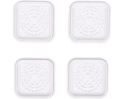 Bedverhogers 4 Stuks - Meubelverhogers Verhogingsblokken - Apparaten Stabiliseren - Anti-vibratie TPR Materiaal - 23.98 x 19.99 x 3 cm