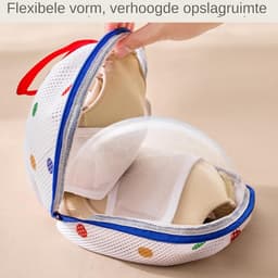 Waszak voor Beha's - Ondergoed Net - Beschermend Wassen - Driehoekige Vorm - 228L x 218B x 1H cm - Veelkleurig — thumbnail 4