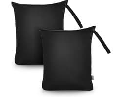 2 Stuks Waterafstotende Wetbag voor Zwemspullen, 40 x 50 cm, Herbruikbare Tas met Ritssluiting voor Strand, Fitness en Zwembad