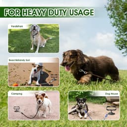 SnelShoppen - Ground Anchor voor Grote Honden, Robuuste Spiral Stake, 360 Graden Rotatie, Geschikt voor Elke Bodem, Snelle Installatie, Tot 140 lbs — thumbnail 3