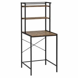 DPLUNIQ Wasmachine Kast - Opbergrek - Wasmachine Ombouw - Wasmachine Rek - 3 Lagen - Verstelbaar - Max.10kg per laag - Zwart/Eiken — thumbnail 1