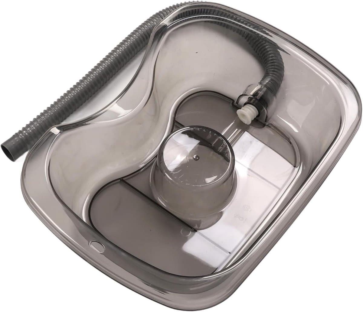 Haarwasbak - Shampoobak - Haarwassen in bed - Verstevigd vervormingsbestendig - 48 x 35 x 14 cm - Doorschijnend grijs — afbeelding 1