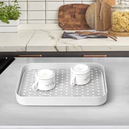 Omgoods - Compact Droogrek met Druipbak en Beveiligingsrail voor Borden en Bekers — thumbnail 5