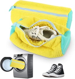 Wasnetjes met ritssluiting - Wit - 35 x 30 cm - Synthetisch Vezelnet - Voor Schoenen in de Wasmachine — thumbnail 1
