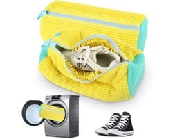 Wasnetjes met ritssluiting - Wit - 35 x 30 cm - Synthetisch Vezelnet - Voor Schoenen in de Wasmachine