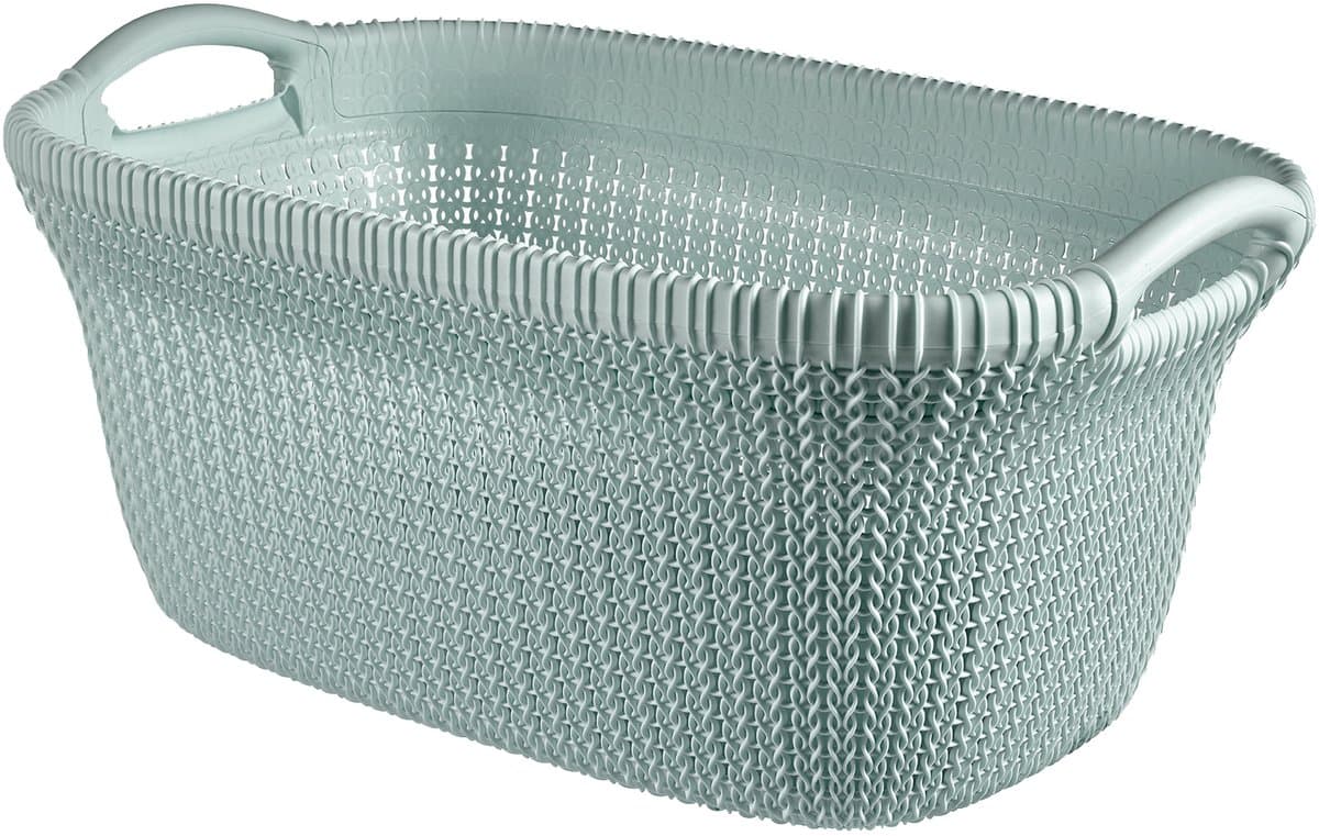 Curver Knit Wasmand - 40L - Misty Blue — afbeelding 1