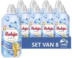 Robijn Wasverzachter - Morgenfris - 8 flessen - 440 wasbeurten - Voordeelverpakking — afbeelding 1