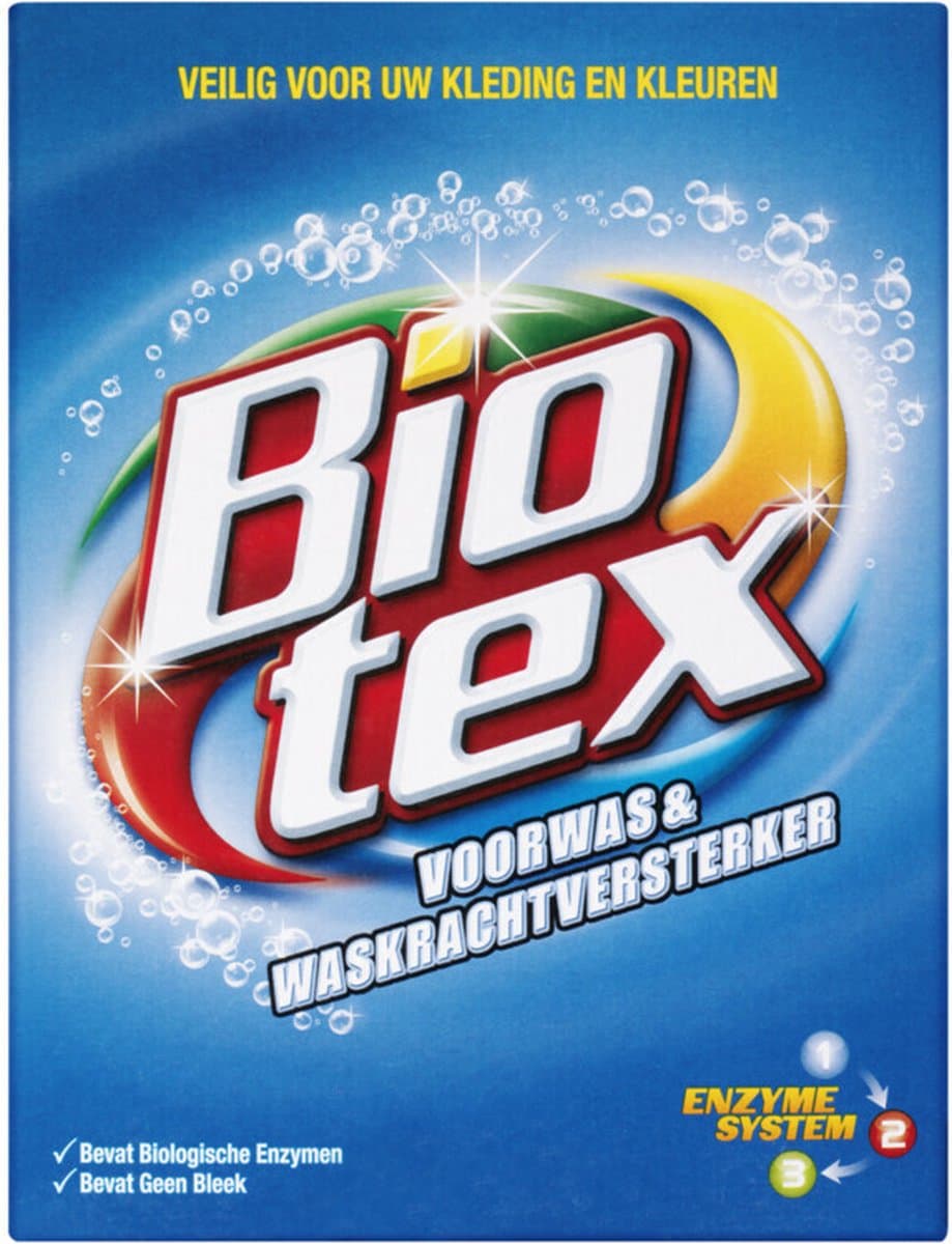 Biotex Voorwas & Waskrachtversterker Waspoeder - 3 x 4 KG - Voordeelverpakking — afbeelding 1