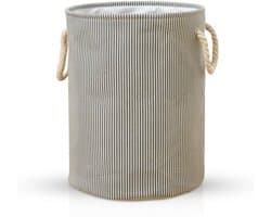 Lexorion - Wasmand - Wasmand Inklapbaar - Opvouwbare Wasmanden - 35 cm x 40 cm – Stijlvolle en Ruimtebesparende Wasmand voor Optimale Wasorganisatie - Engelse Stijl Wasmanden