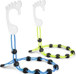2 stuks - Sokken Hanger - Hangzak sokken opbergen - Hangende opberger - organizer - Ruimtebesparend Ontwerp - Droogrek - 70cm - blauw&groen - ABS + polyester — thumbnail 1
