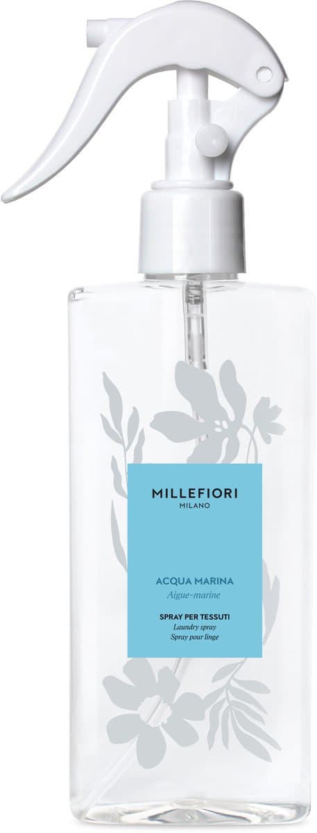Millefiori Laundry - Textielspray 200 ml - Acqua Marina - Textielverfrisser - Wasspray — afbeelding 1