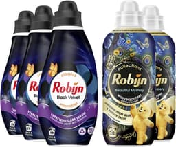 Robijn - Perfect Match Wasmiddel en Wasverzachter Pakket - Black Velvet + Beautiful Mystery - Voordeelverpakking - 5 stuks - 60 Wasbeurten — thumbnail 2