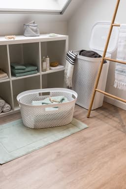 Curver - Infinity Recycled Dots - Wasmand - 40L - Wit — thumbnail 5