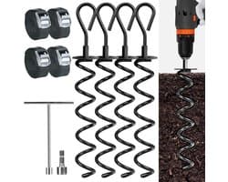 Grondanker set trampoline onderdelen - stevige anchoring kit