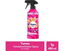 Yumos Textielverfrisser Orchidee textielspray verwijdert geuren en laat een frisse geur achter - 1x 450ml