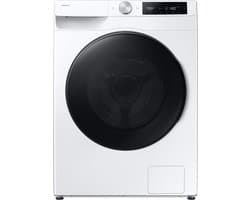Samsung WD90DG6B85BE, Voorlader, Vrijstaand, Wit, Links, Zwart, Zwart — afbeelding 1