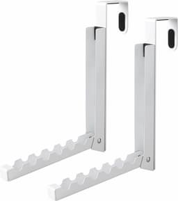 Opvouwbare Hangers voor Boven de Deur - Handdoekenrek met 6 Groeven voor Kleding en Jassen - 2 Stuks — thumbnail 1