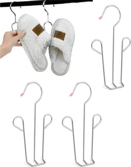 3x Schoenenrek - Droogrek - Schoen Haak - RVS Schoenenrek - Voor 3 Paar Schoenen - Zilver - Wasrek - Wasrekken - Droogrekken - Kledinghanger - Wassen / Schoen Drogen - Hardloopschoenen / Casual Schoenen / Leren Schoenen — thumbnail 1