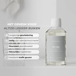 SteamStory Luxe Wasparfum Pearl - Zachte geur met katoenbloem & witte musk - 500 ml — thumbnail 5
