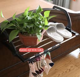 Droogrek voor Radiator, Kleding Droogrek, Opvouwbaar Droogrek voor Balkon, Hangen voor Radiator en Balkon, Klein — thumbnail 5