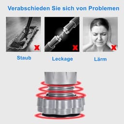 Wasmachine Voetkussens - Wasstandaard Dempers - Trillingen Dempen - Verstelbare Hoogte - 4 stuks - Grijs — thumbnail 2