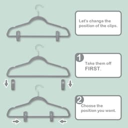 20 stuks kunststof kledinghangerklemmen - speciale clips voor kledinghangers - winddichte en antislip kunststof wasknijpers - mini-wasknijpers - geschikt voor dunne kledinglijn fluwelen hangers - vaste kledingklemmen (grijs) — thumbnail 3