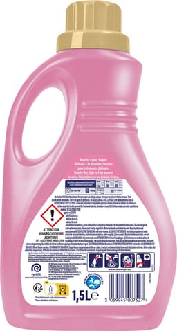 Woolite Delicate - Vloeibaar Wasmiddel - Met Keratine - Gekleurde Was - 25 Wasbeurten - 1,5L — thumbnail 2